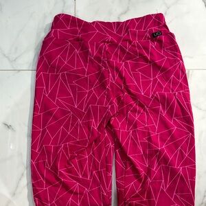 Fuchsia Geometric Leggings